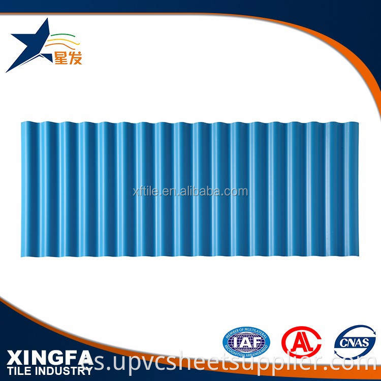 Material de construcción impermeable de buena calidad ASA PVC Techo de techos